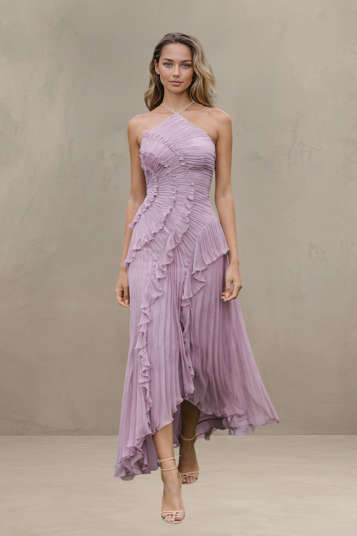 ISADORA | ROBE MAXI ÉLÉGANTE ASYMÉTRIQUE