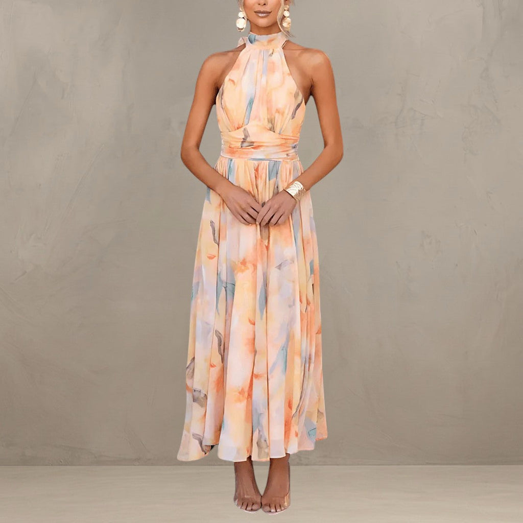 ESTHER | ROBE D'ÉTÉ À COL HALTER