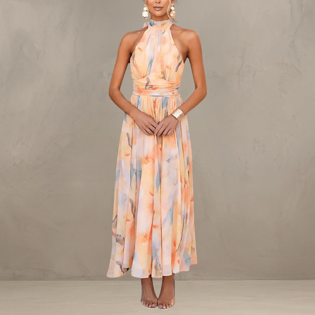 ESTHER | ROBE D'ÉTÉ À COL HALTER