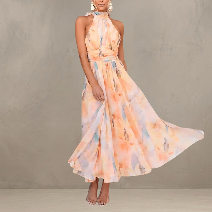 ESTHER | ROBE D'ÉTÉ À COL HALTER