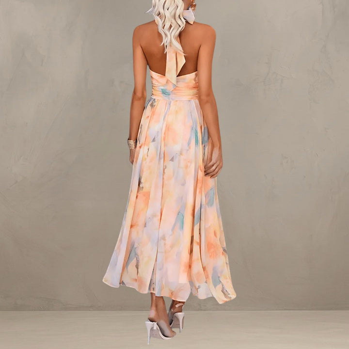 ESTHER | ROBE D'ÉTÉ À COL HALTER