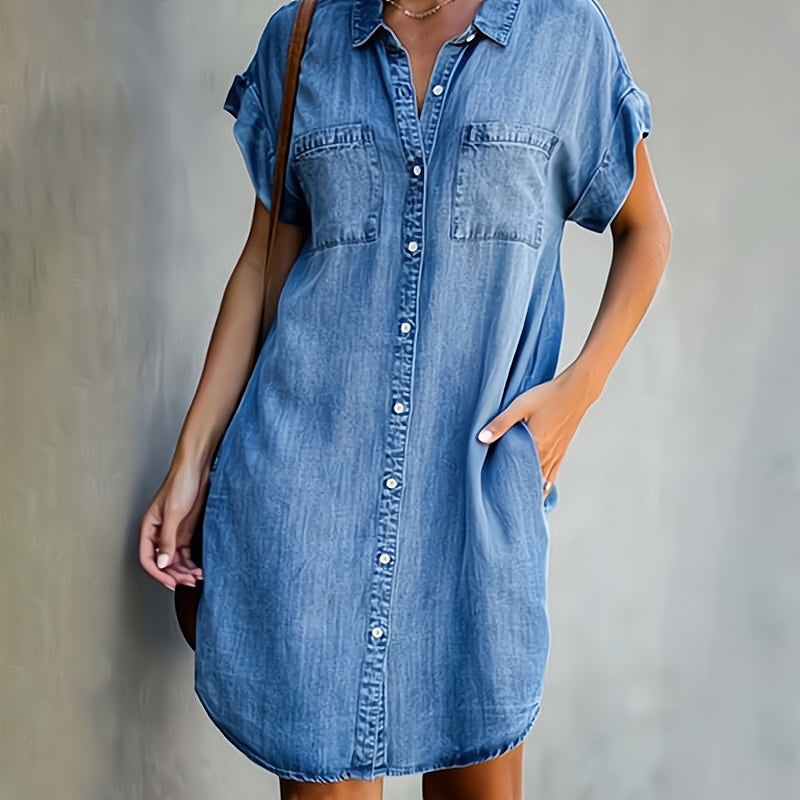 Helen | Robe Chemise à Boutons