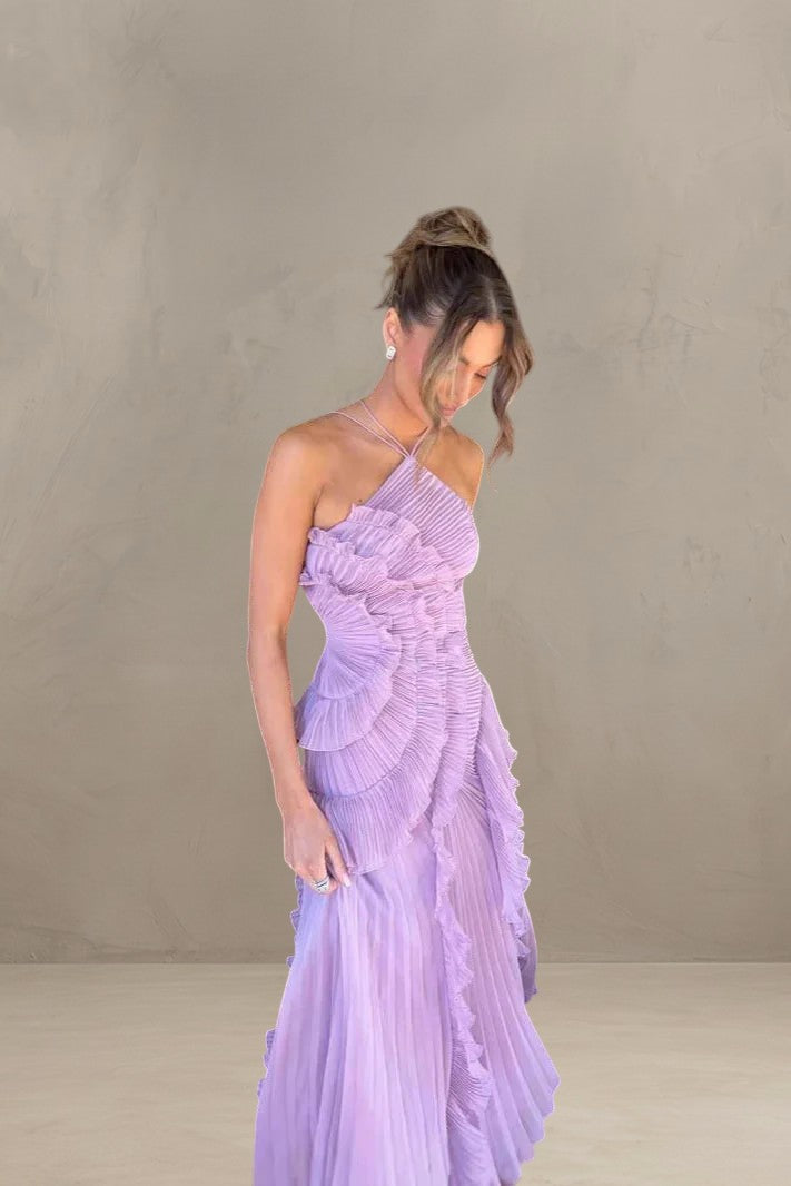ISADORA | ROBE MAXI ÉLÉGANTE ASYMÉTRIQUE