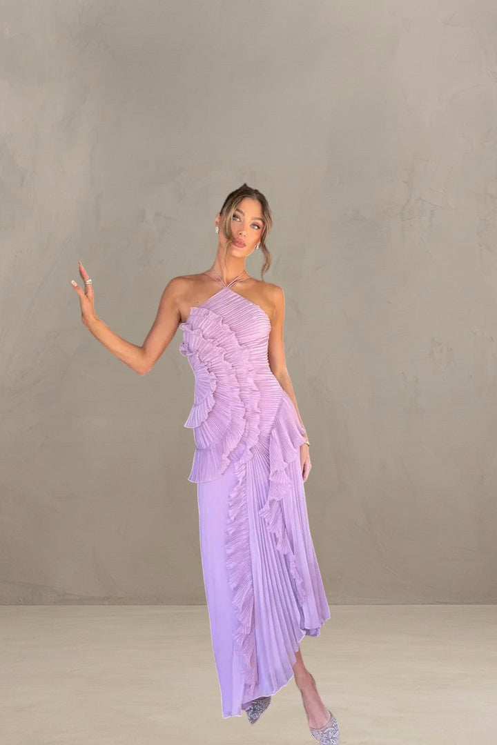 ISADORA | ROBE MAXI ÉLÉGANTE ASYMÉTRIQUE