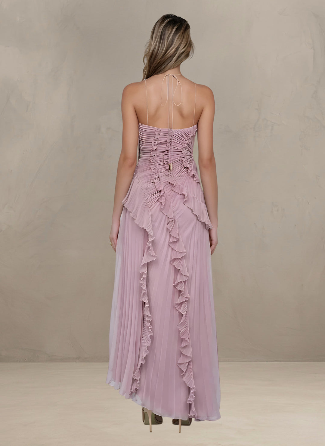 ISADORA | ROBE MAXI ÉLÉGANTE ASYMÉTRIQUE