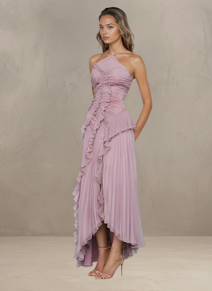 ISADORA | ROBE MAXI ÉLÉGANTE ASYMÉTRIQUE