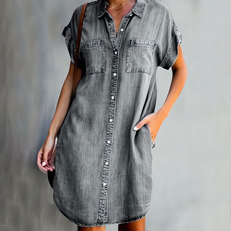 Helen | Robe Chemise à Boutons