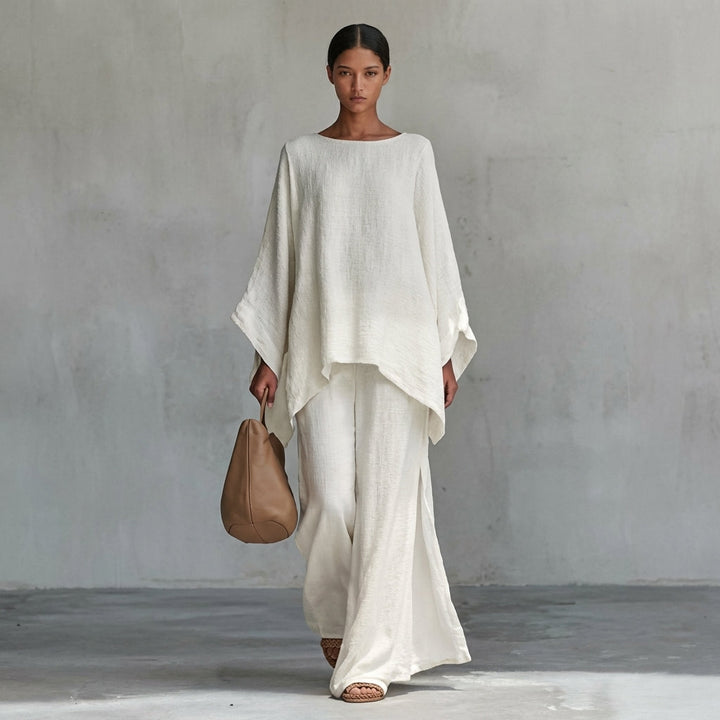Cristina | Ensemble doux en deux pièces avec manches longues et pantalons larges