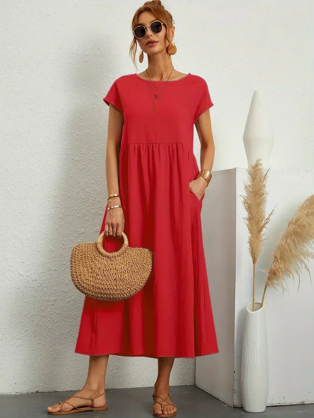 Ursina | Robe Midi Fluide