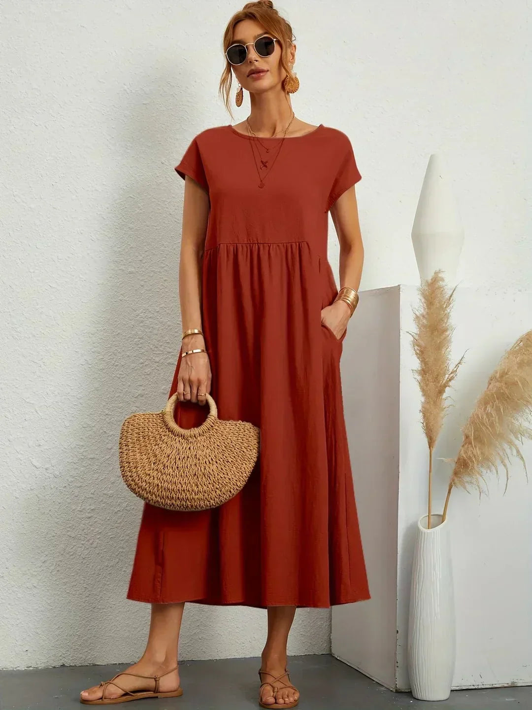 Ursina | Robe Midi Fluide
