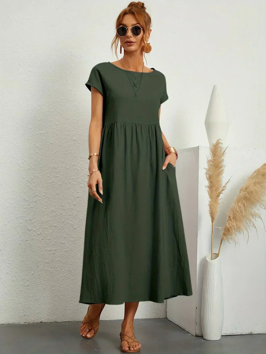 Ursina | Robe Midi Fluide