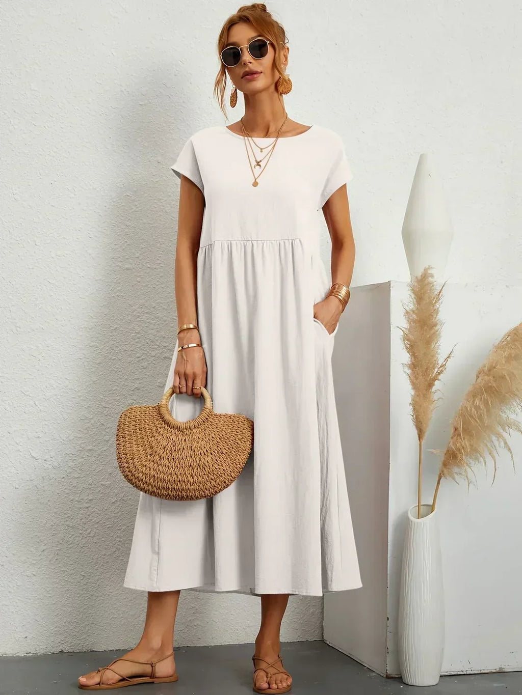 Ursina | Robe Midi Fluide