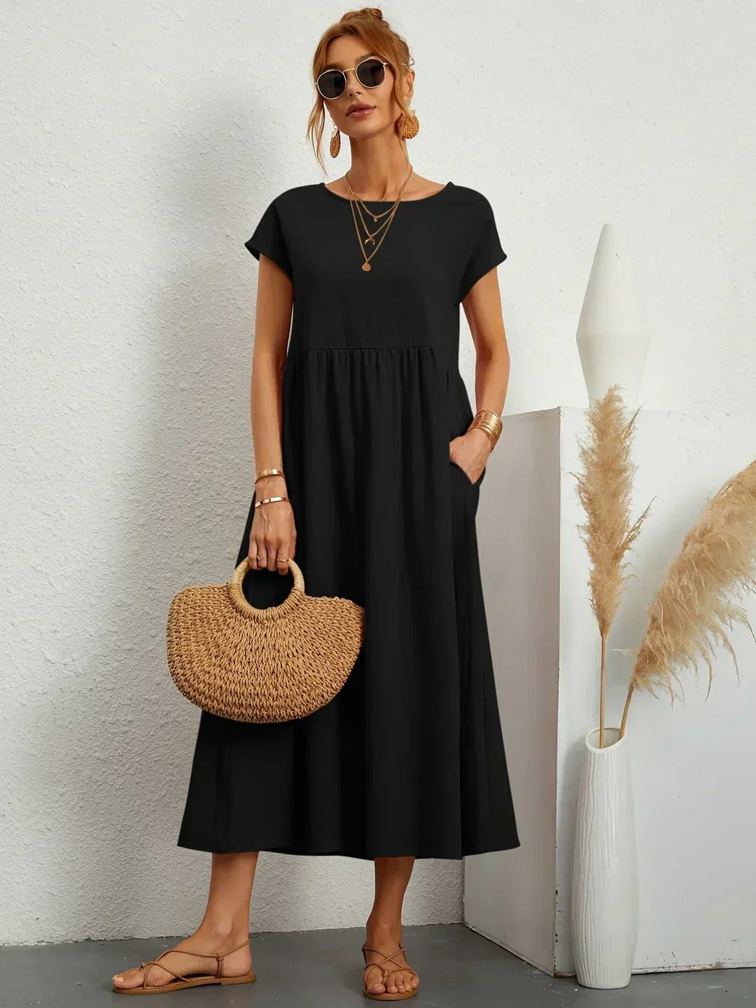 Ursina | Robe Midi Fluide