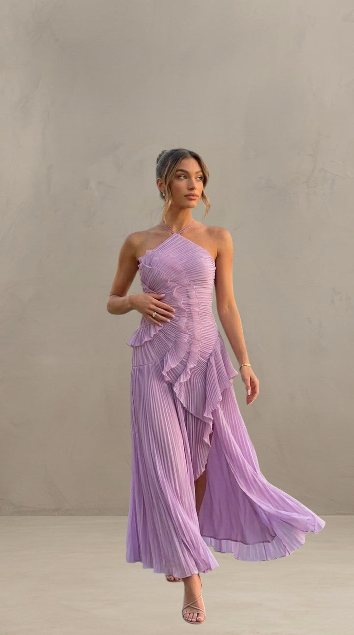 ISADORA | ROBE MAXI ÉLÉGANTE ASYMÉTRIQUE