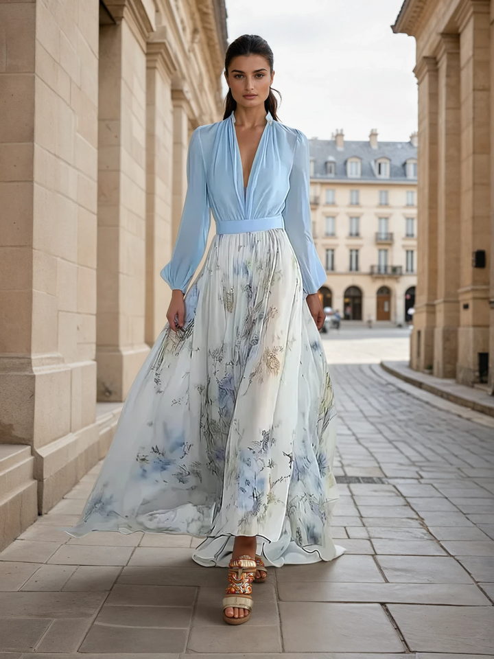 Peniel | Élégante Robe Maxi Fleurie