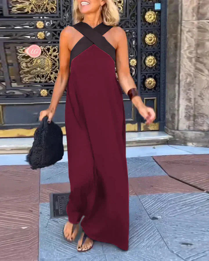 Quirine | Robe Maxi à Devant Enveloppé