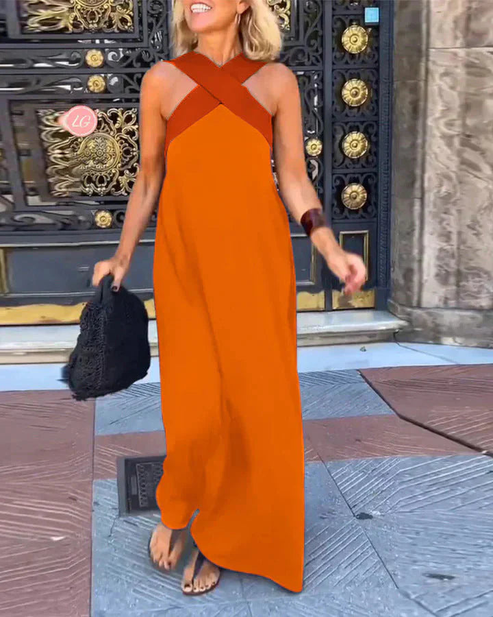 Quirine | Robe Maxi à Devant Enveloppé