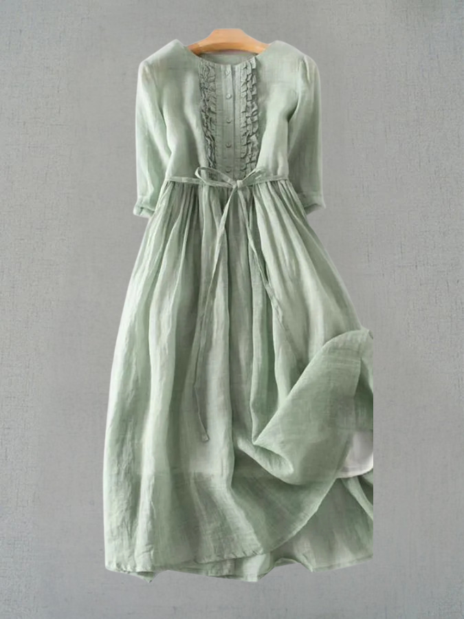 Bea |  Robe Élégante à Taille Lacée