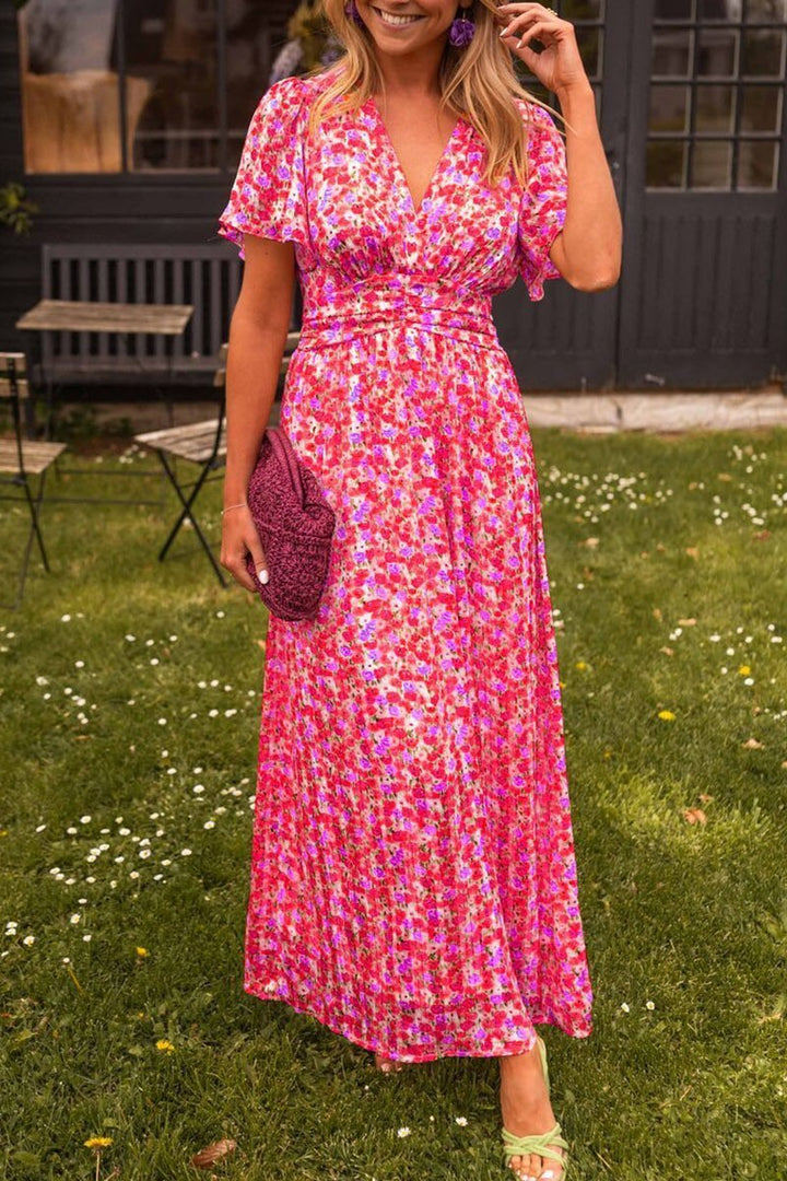 Natalie | Robe Maxi Imprimée Flatteuse