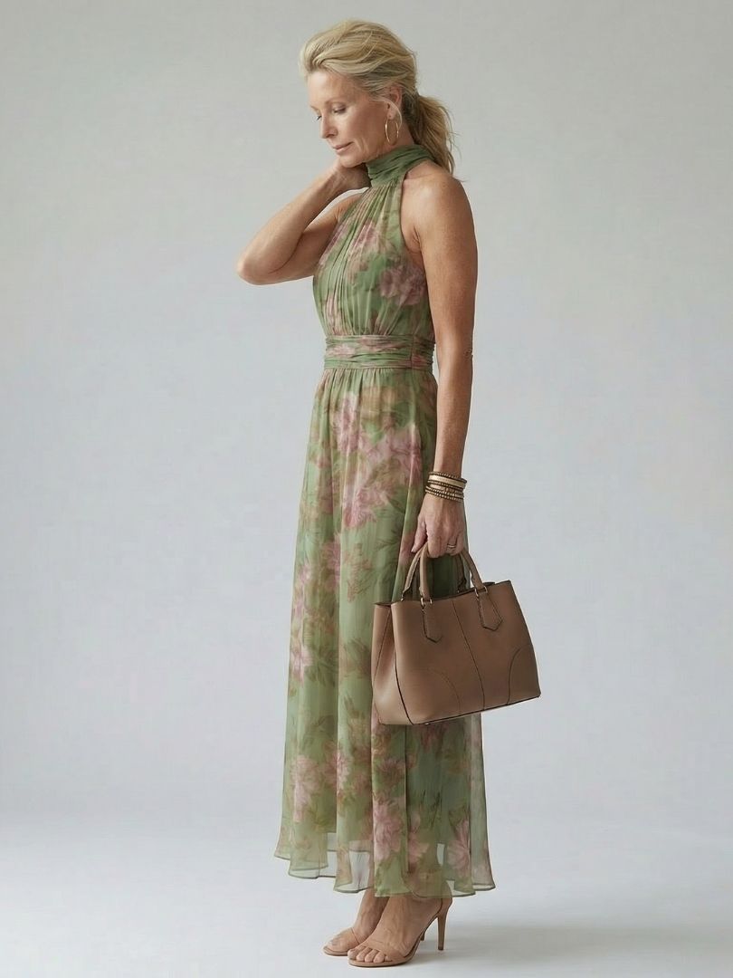 Naomi | Robe Maxi à Dos Nu