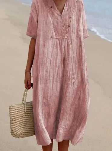 Silvana | Robe Maxi Texturée Décontractée