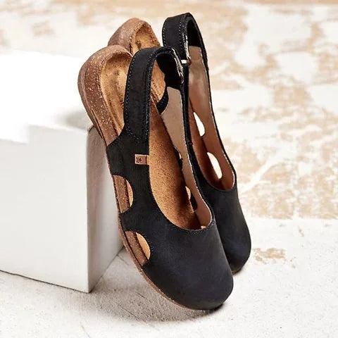 Robin | Sandale Orthopédique Cuir & Semelle Liège