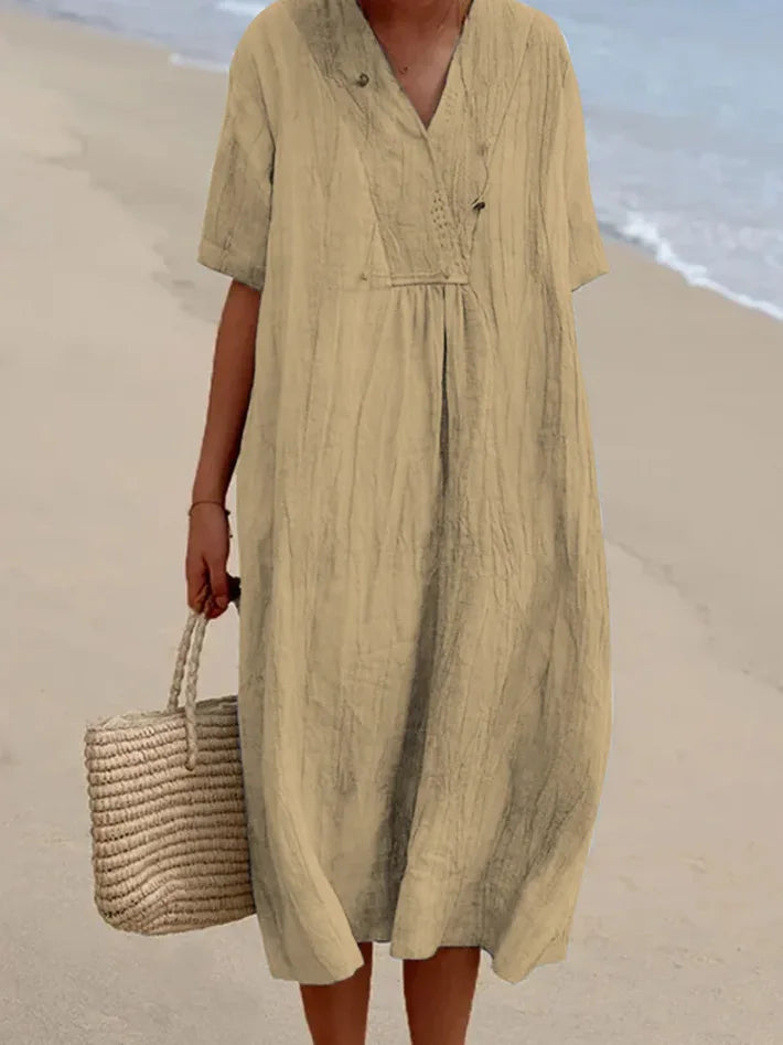 Silvana | Robe Maxi Texturée Décontractée