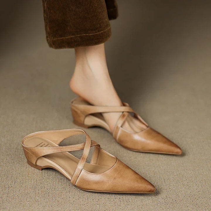 Aluna |  Mules en Cuir Véritable
