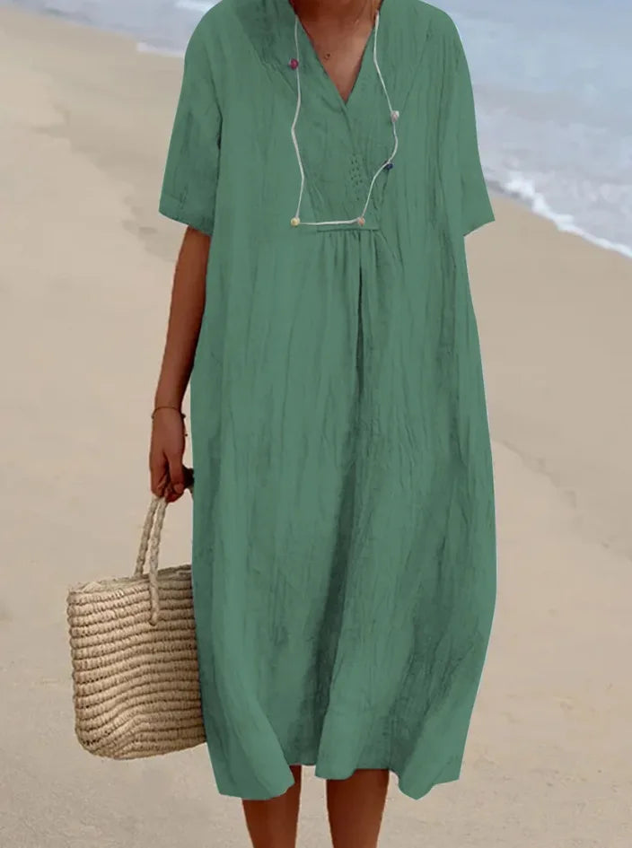 Silvana | Robe Maxi Texturée Décontractée