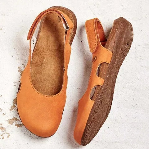 Robin | Sandale Orthopédique Cuir & Semelle Liège