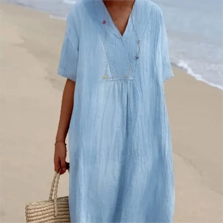 Silvana | Robe Maxi Texturée Décontractée