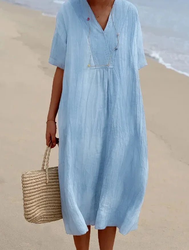 Silvana | Robe Maxi Texturée Décontractée