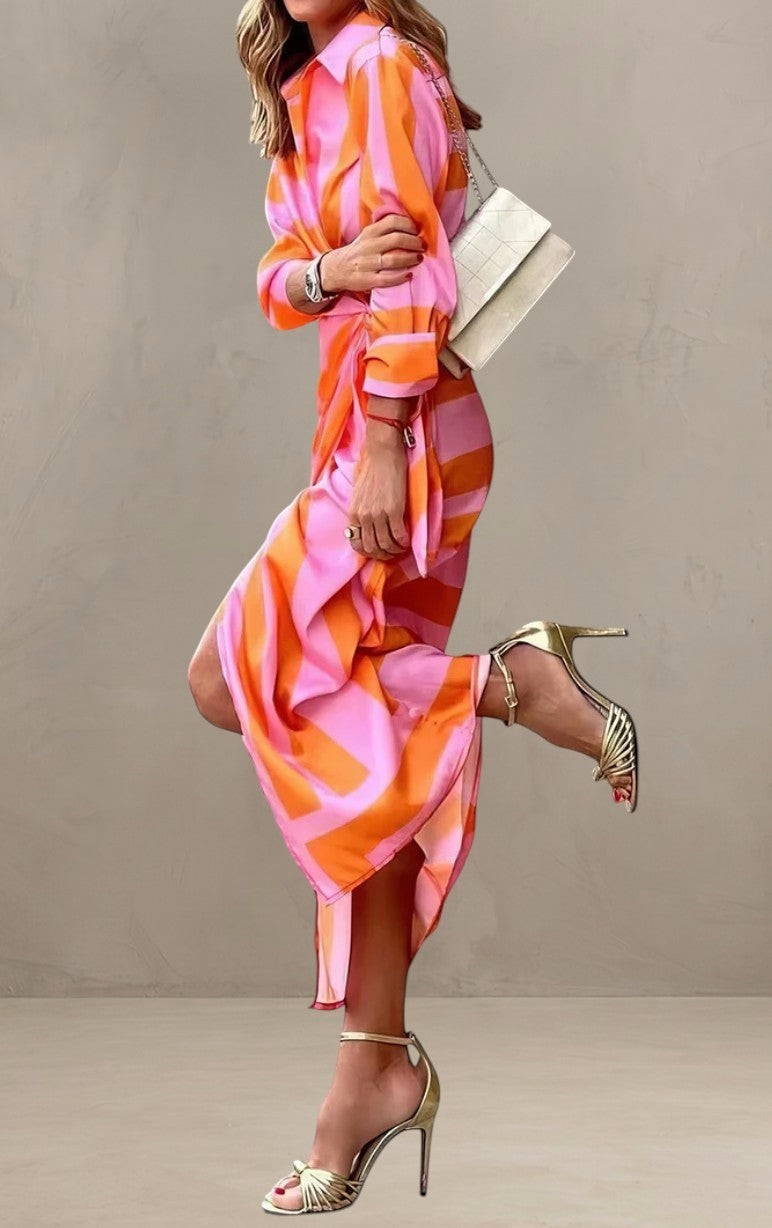 SINDERELLA | ROBE ENVELOPPE IMPRIMÉE