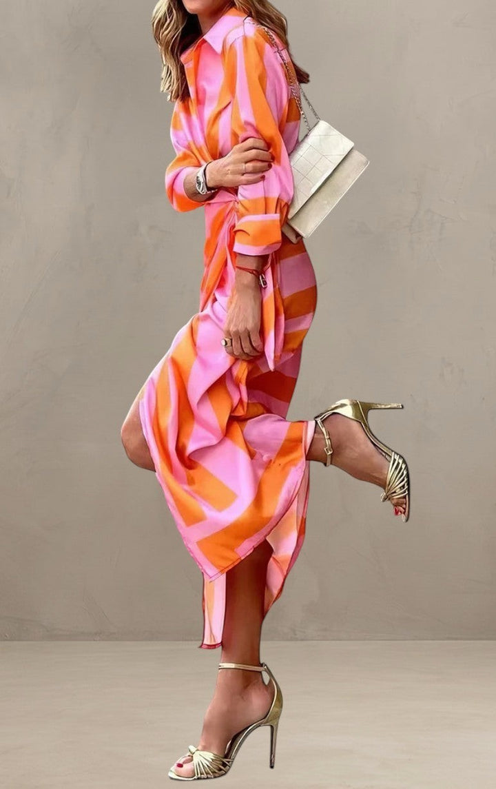 SINDERELLA | ROBE ENVELOPPE IMPRIMÉE