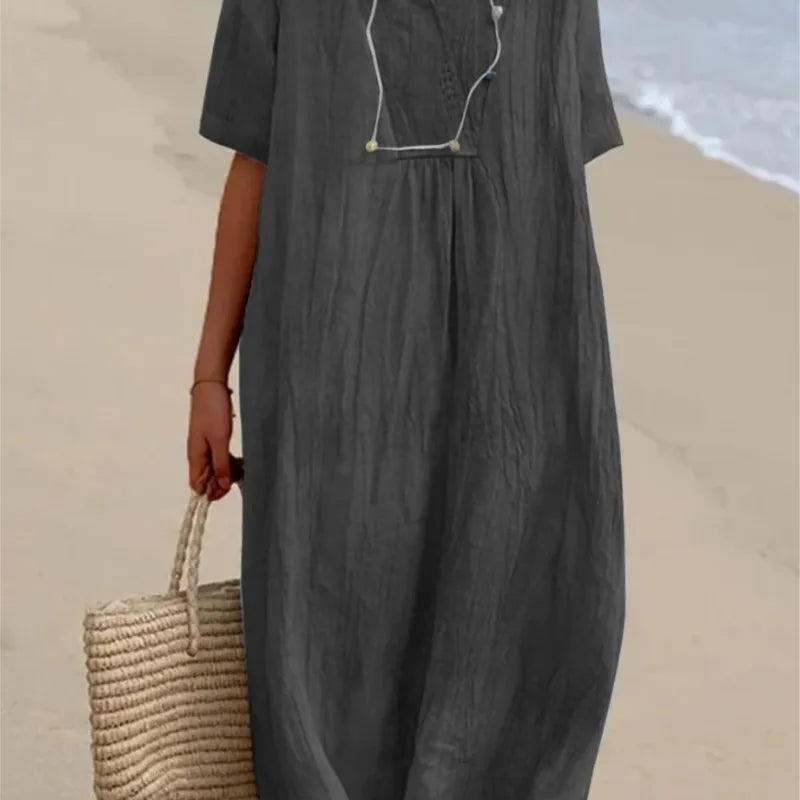 Silvana | Robe Maxi Texturée Décontractée