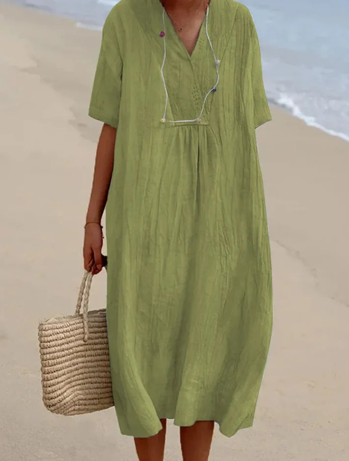Silvana | Robe Maxi Texturée Décontractée