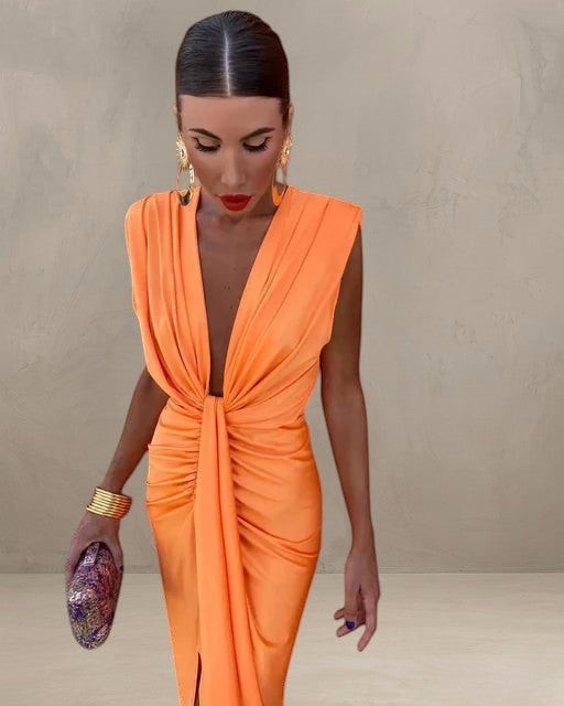 SOPHIA | ROBE PLIÉE ÉLÉGANTE