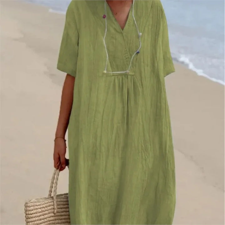 Silvana | Robe Maxi Texturée Décontractée