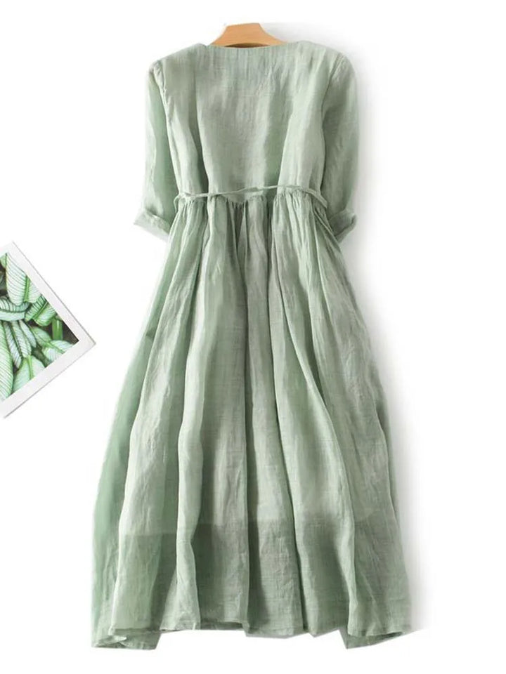 Bea |  Robe Élégante à Taille Lacée