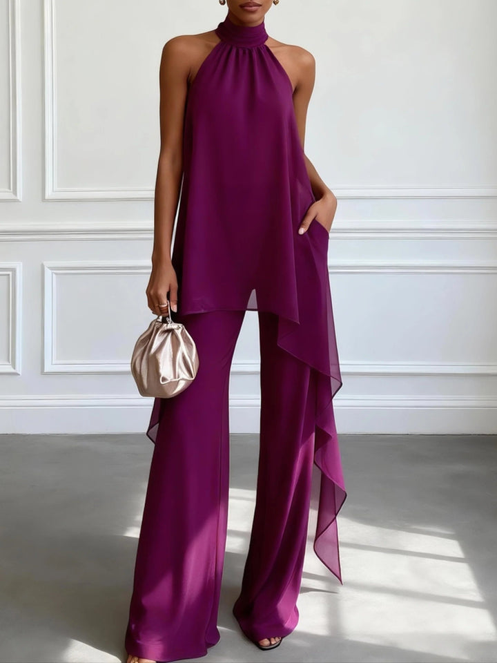 Ensemble Élégance Lilas en Deux Pièces
