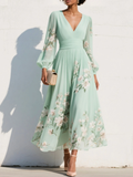Odelia | Robe Midi Florale Élégante Fluide