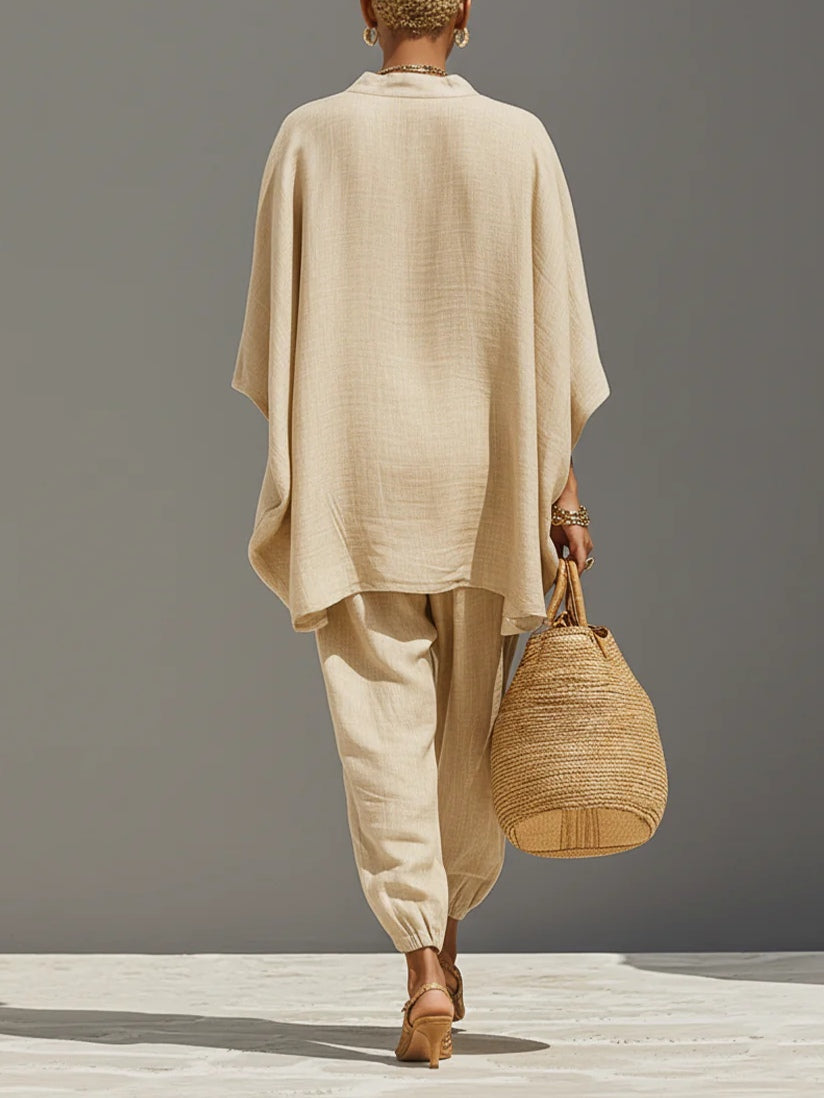 Kiera Haut à Ourlet Asymétrique et Pantalon Jogger