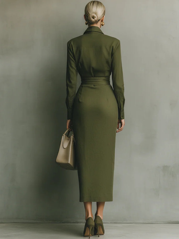Caterina | Robe maxi ajustée élégante