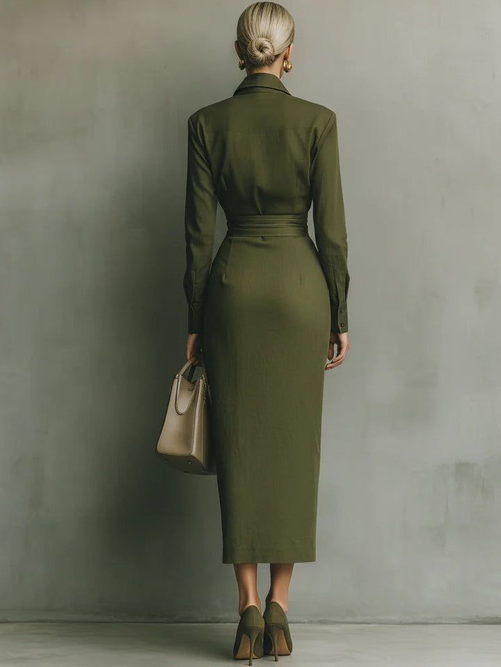 Caterina | Robe maxi ajustée élégante