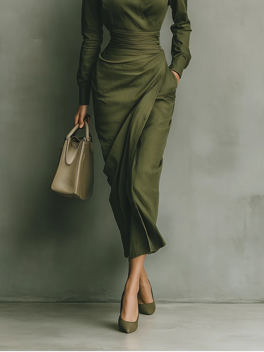 Caterina | Robe maxi ajustée élégante