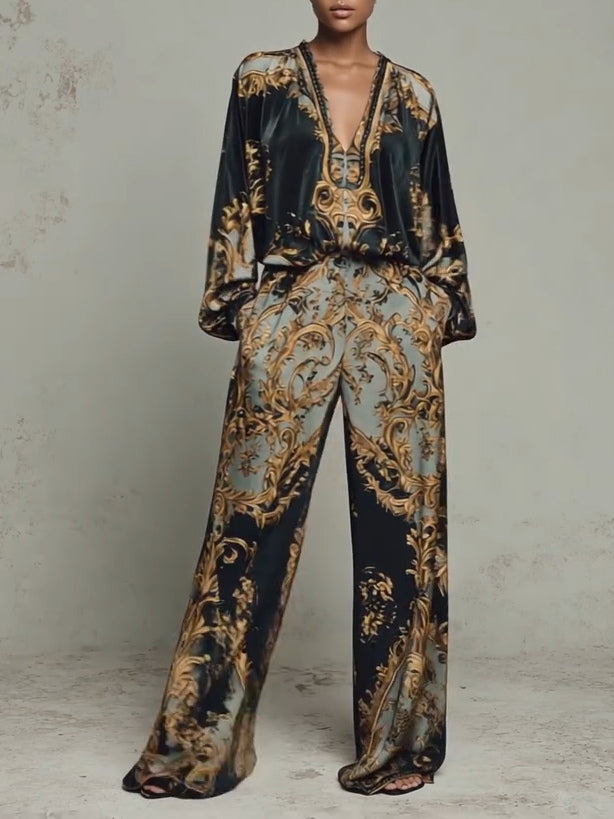 Costume Imprimé Floral Baroque Isabella