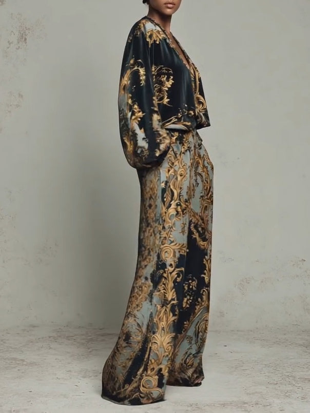 Costume Imprimé Floral Baroque Isabella