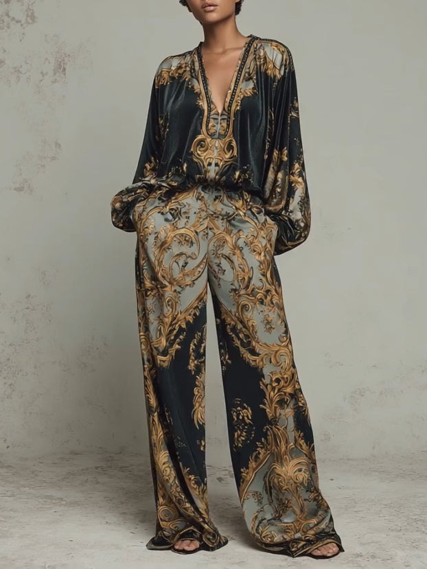Costume Imprimé Floral Baroque Isabella