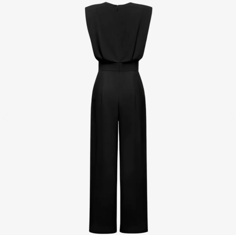 Ariadna | Combinaison élégante sans manches avec ceinture et jambes larges