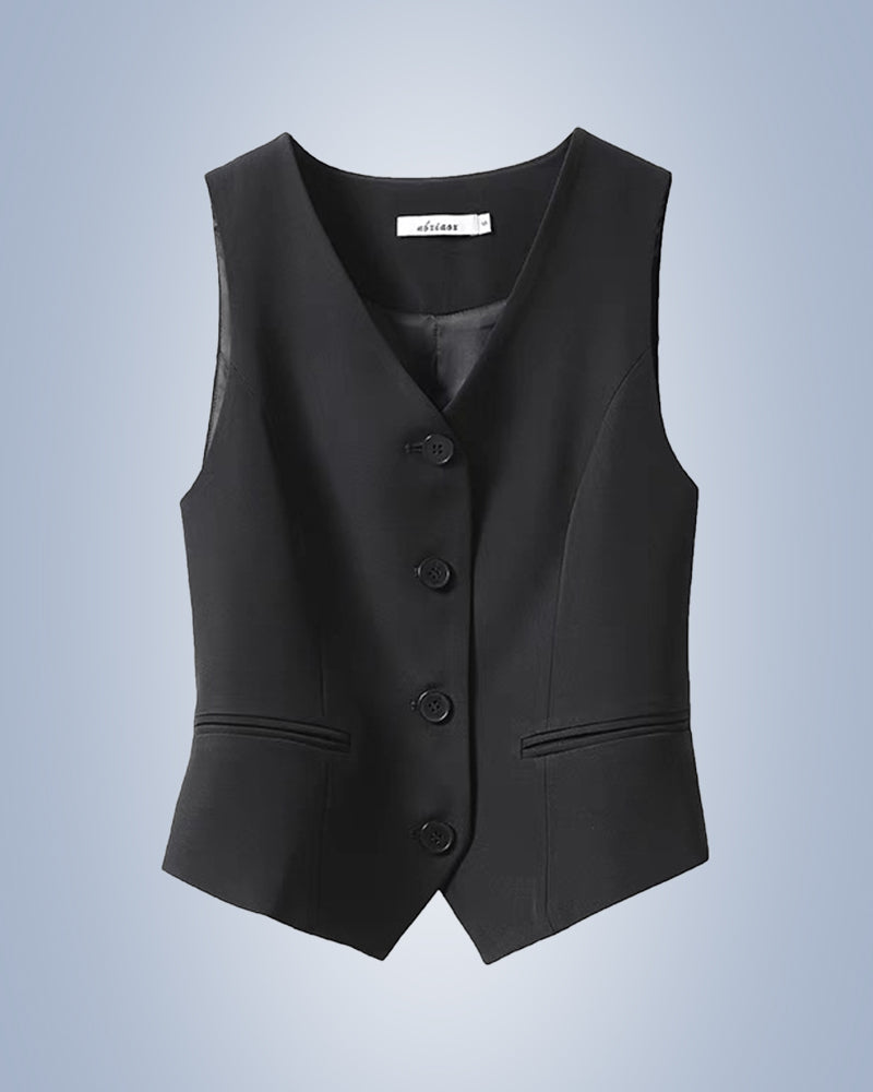 Veste de costume pour femme de couleur unie